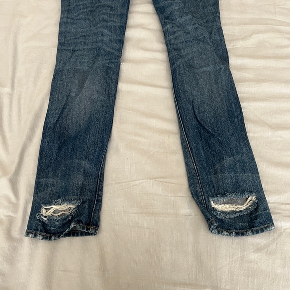 FRAME L’Homme Skinny Distressed Wash Denim Jeans - Picture 5 of 6